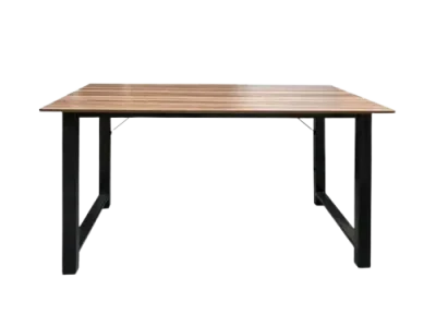 Γραφείο Καρυδί/Μεταλλικά Πόδια